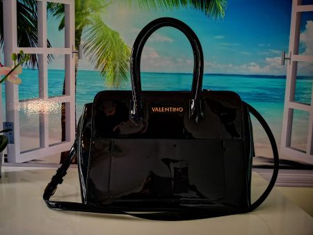 Valentino Tasche dunkelblau glanz ungetragen