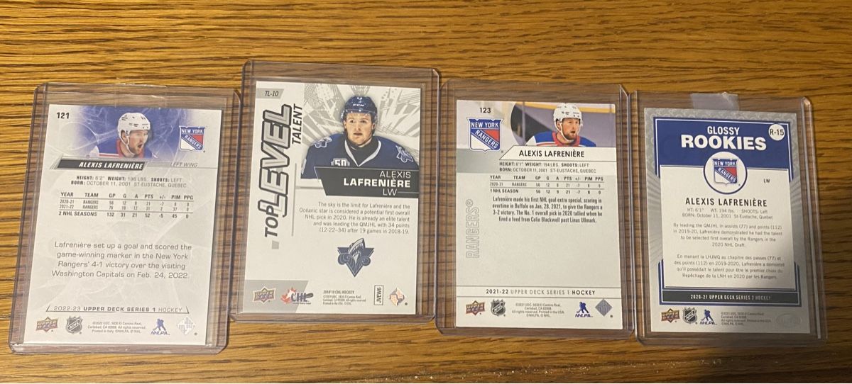 NHL Carte collezionabili: Lot Alexis Lafrenière – Usato da La Chaux-de-Fonds venduto da Berry_2325 1