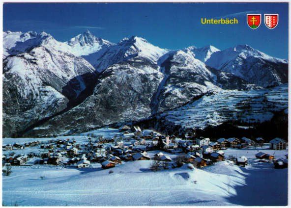 Cartes postales: Unterbäch mit Bitschhorn – D'occasion à Binningen par Mountainrider