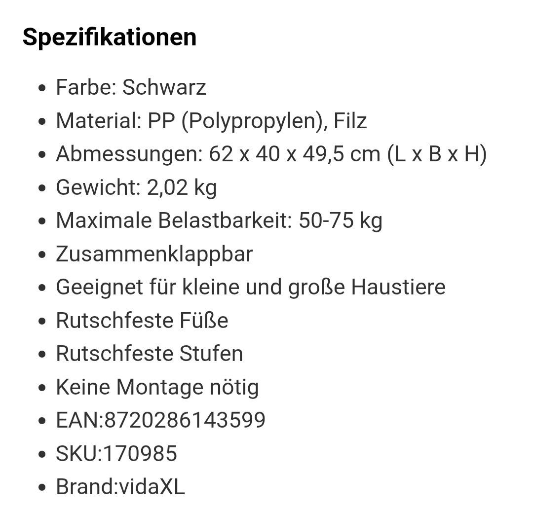 Scale: Hundetreppe mit 4 Stufen – Nuovo (secondo la descrizione) da Flawil venduto da Gabjen 4