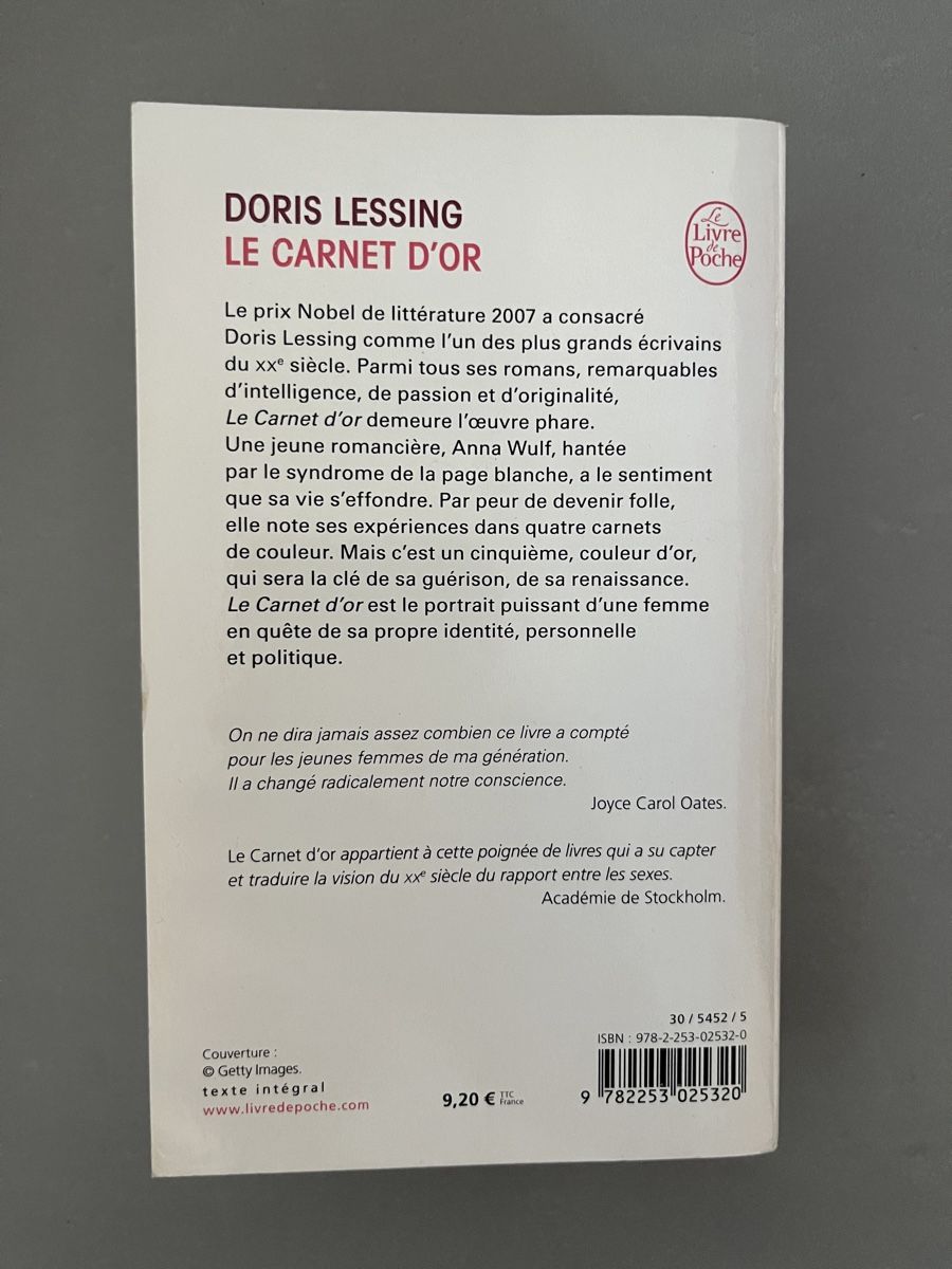 Libri: Doris Lessing - Le Carnet D‘or 📕 – Usato da Sierre venduto da black.box 2