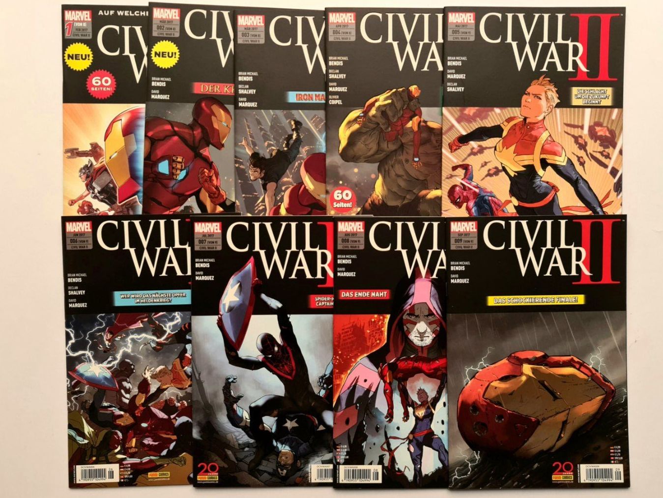 Comics: Marvel Civil War II Comic Hefte 1-9, Panini Comics – Neu (gemäss Beschreibung) aus Aesch BL von pri_fp8t