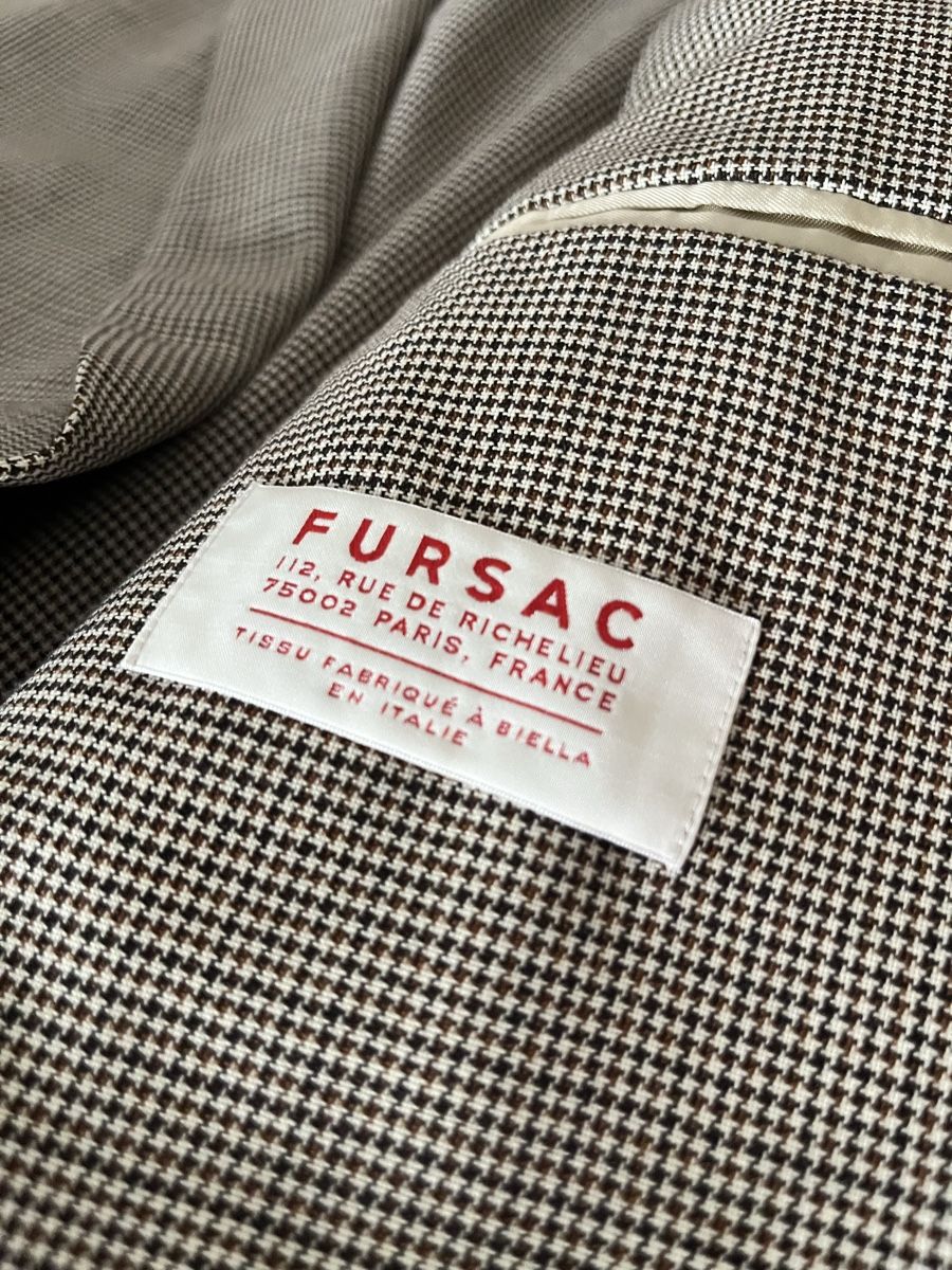 Anzüge: Fursac Summer Suit Virgin Wool Beige Cream Brown Checked – Neu (gemäss Beschreibung) aus Genève von ela_fg88 1