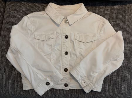 Motivi Damen Jeansjacke – Weiss – Gr. IT 42 / DE 36