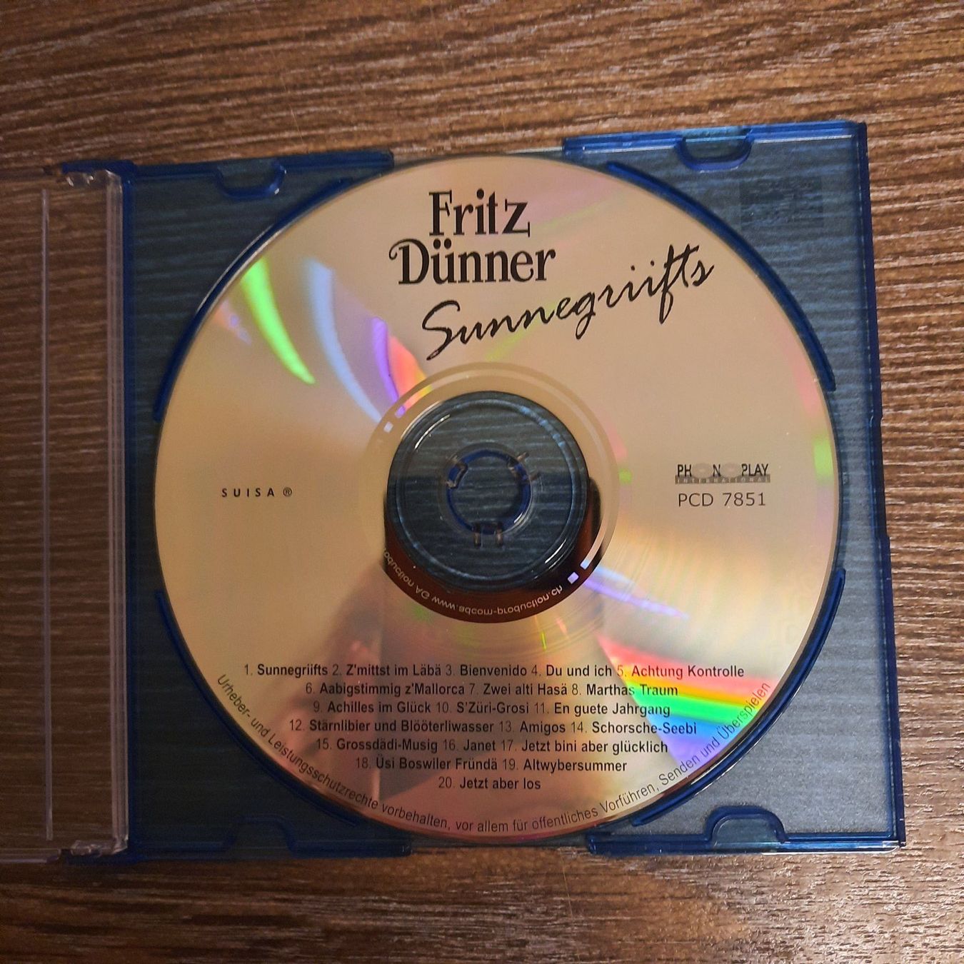 CD: CD von Fritz Dünner – Usato da Buochs venduto da Nyima21