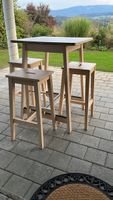 Table haute avec 3 tabourets