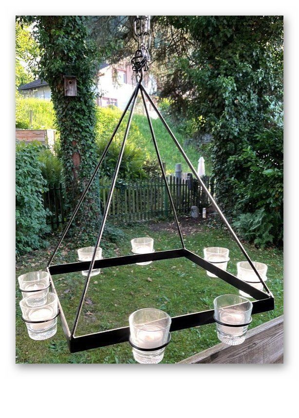 Portacandele: Kerzenleuchter Piramide mit 8 Kerzen – Nuovo (secondo la descrizione) da Lutzenberg venduto da Pinschi01