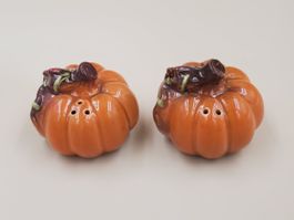 Salière et poivrière citrouille