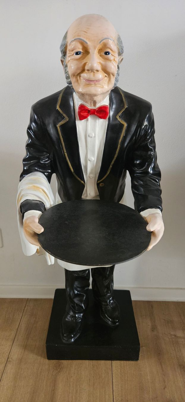 Figuren: Buttler James Stummer Diener Statue Figur Old Man – Gebraucht aus Uttwil von TG-Lupa