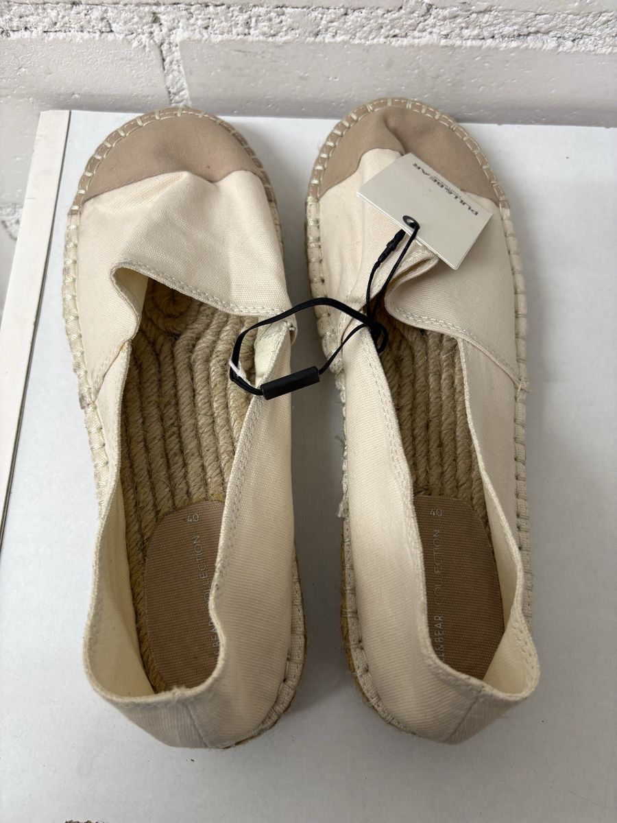 Chaussures hommes: PULL&BEAR Espadrilles beige/taupe Grösse 40 neu – Neuf (Voir description) à Thun par jeff070 3