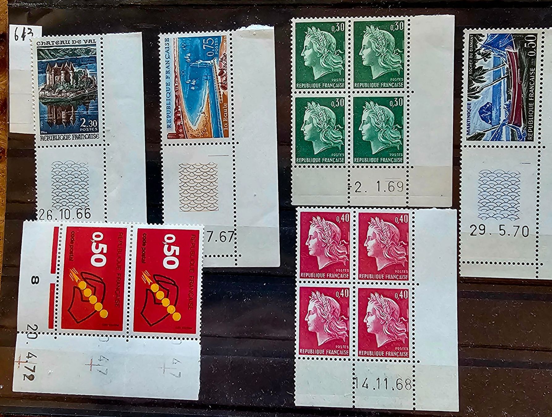 Alle Briefmarken: FRANCE Coins datés 1966-72 – Neu (gemäss Beschreibung) aus Les Valettes von Nuba1