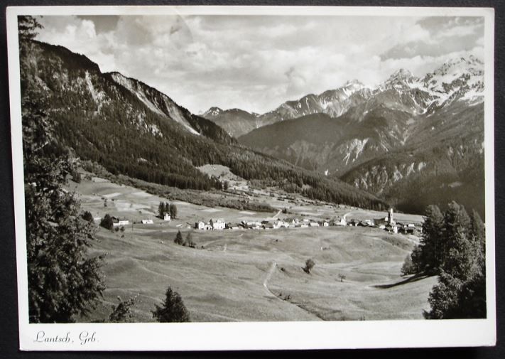 Cartoline postali: LANTSCH Nr. 1663 Photo A. Bergamin Lenzerheide – Usato da Jona venduto da philajona
