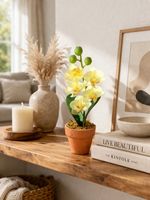 Künstliche Orchidee Gelb im Topf 20.5cm