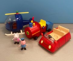 Peppa Pig Auto, Helikopter und kleines Zügli