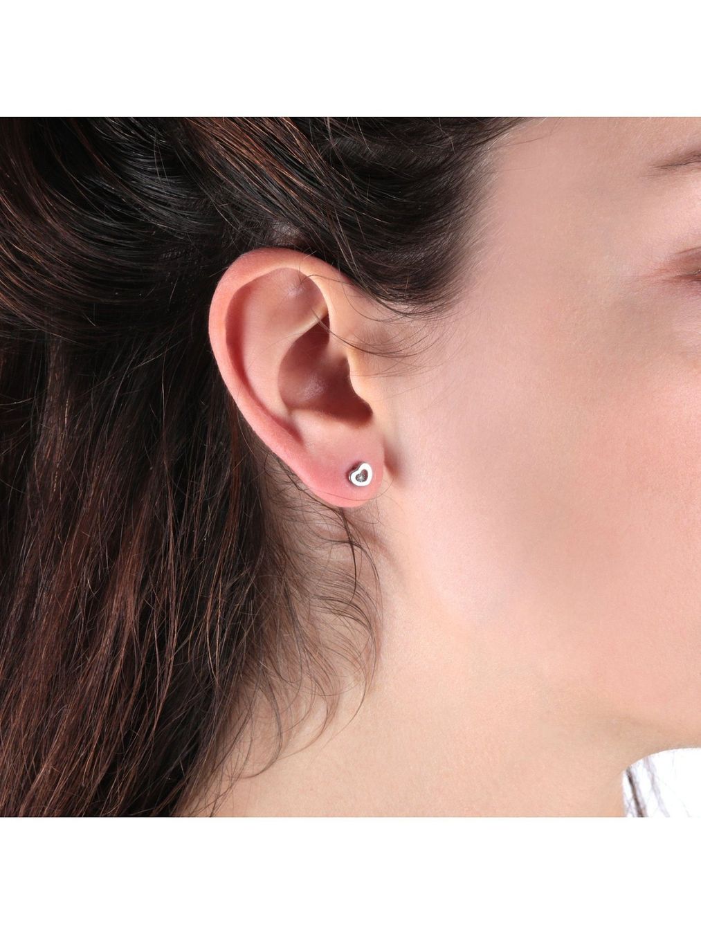 Orecchini pendenti & Orecchini a lobo: Ohrstecker 375er Weißgold 2 Diamant – Nuovo e nell'imballaggio originale da Hemmental venduto da 18kGold 1