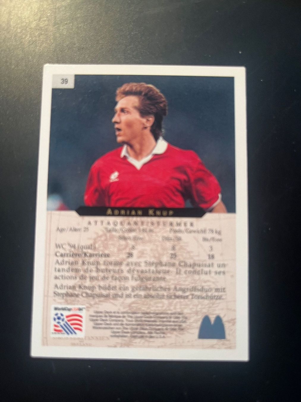 Sammelbilder & Trading cards: World Cup US94 / Adrian Knup – Gebraucht aus Seuzach von Black_sheep 1