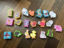 Holzfiguren Bauernhoftiere und andere