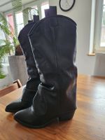 Schwarze Cowboy Stiefel, Grösse 37, wie Neu! Top Zustand!