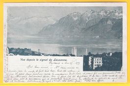 27.8.1899 sw Litho/Vue de Signal Lausanne