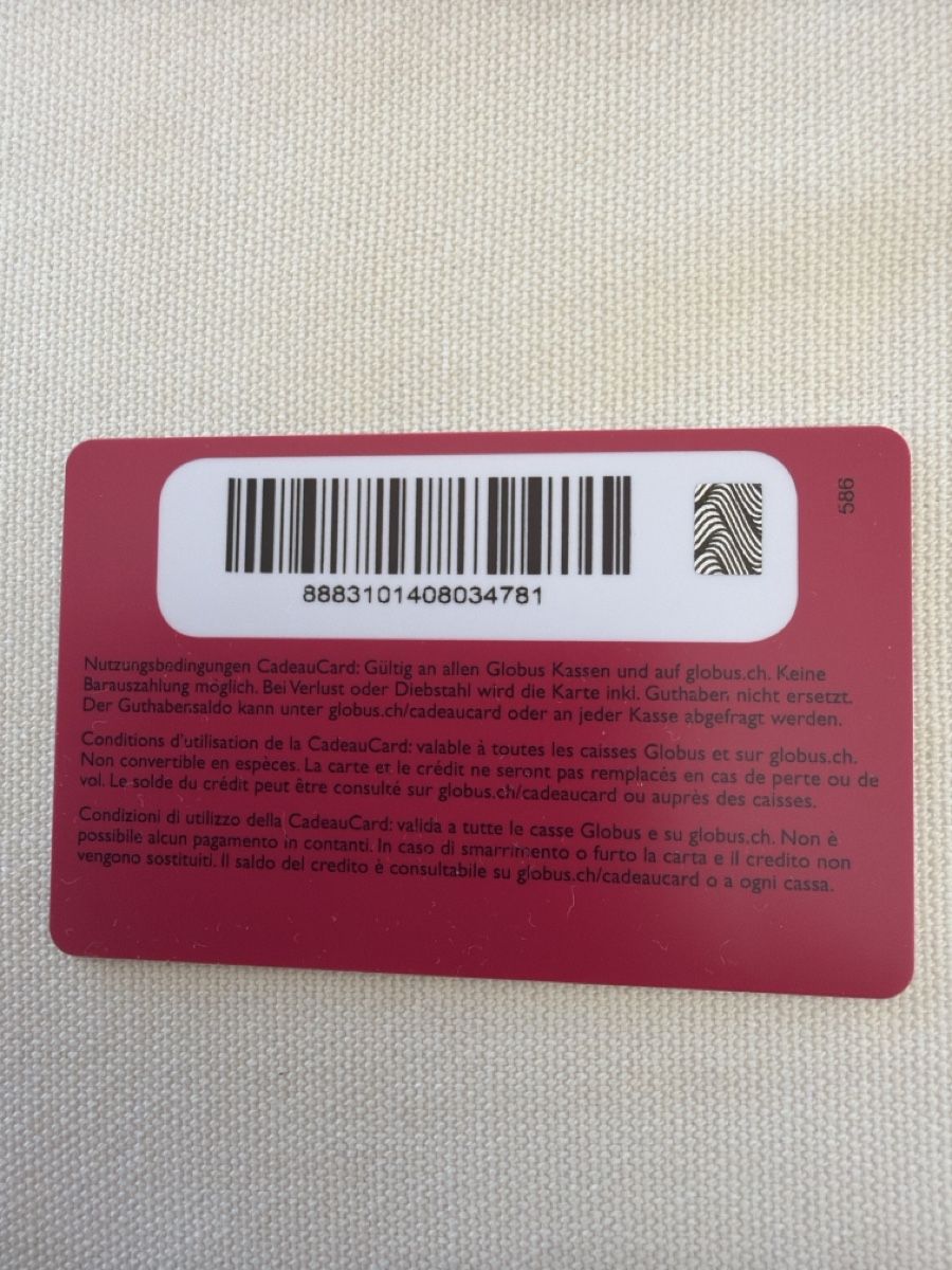 Buoni: Globus Geschenkkarte Wert 220.00 – Nuovo e nell'imballaggio originale da Stäfa venduto da riccardinho 1