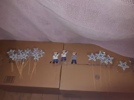 Sommer Dekoration Steckfiguren Holz