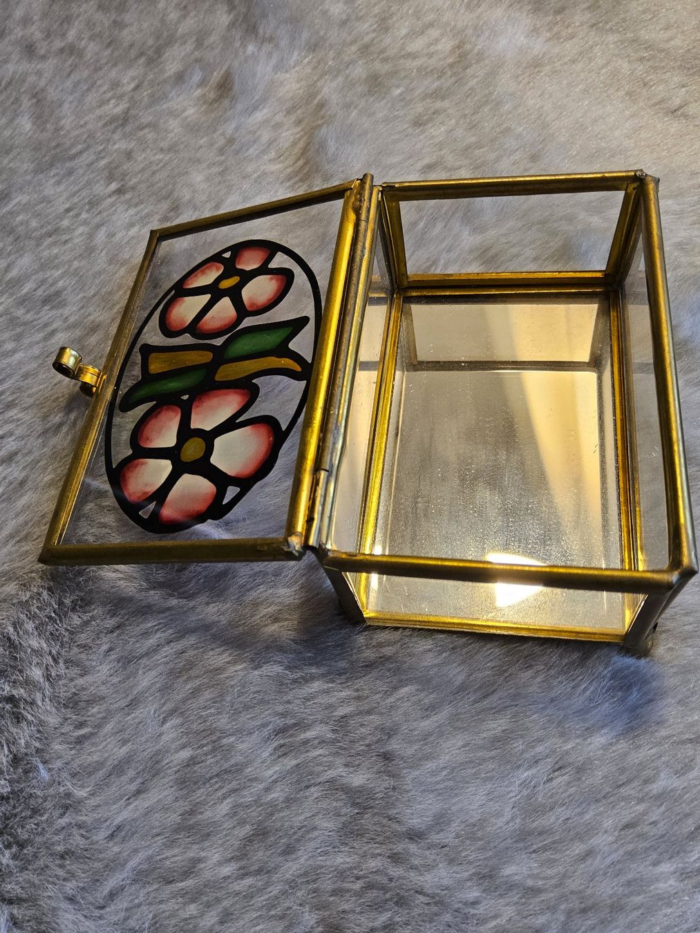 Sonstige Dekorationen & Accessoires: Vintage dekorative Glas Messing Box – Gebraucht aus Zürich von Aleick 3