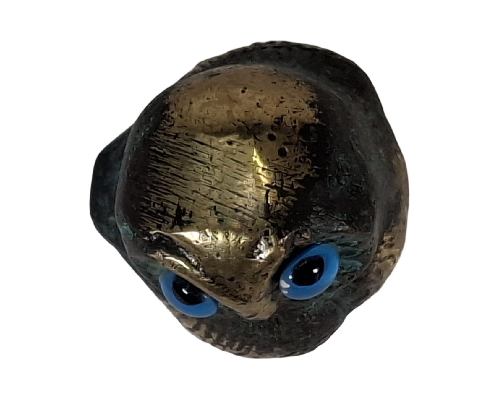 Figurines: Kleine Eulenfigur mit blauen Augen, Bronzefigur – D'occasion à Wil SG par Restwert_Wil 4