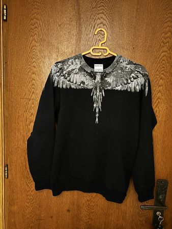 Marcelo Burlon Wings Sweatshirt Schwarz Gr. S Top Zustand CH