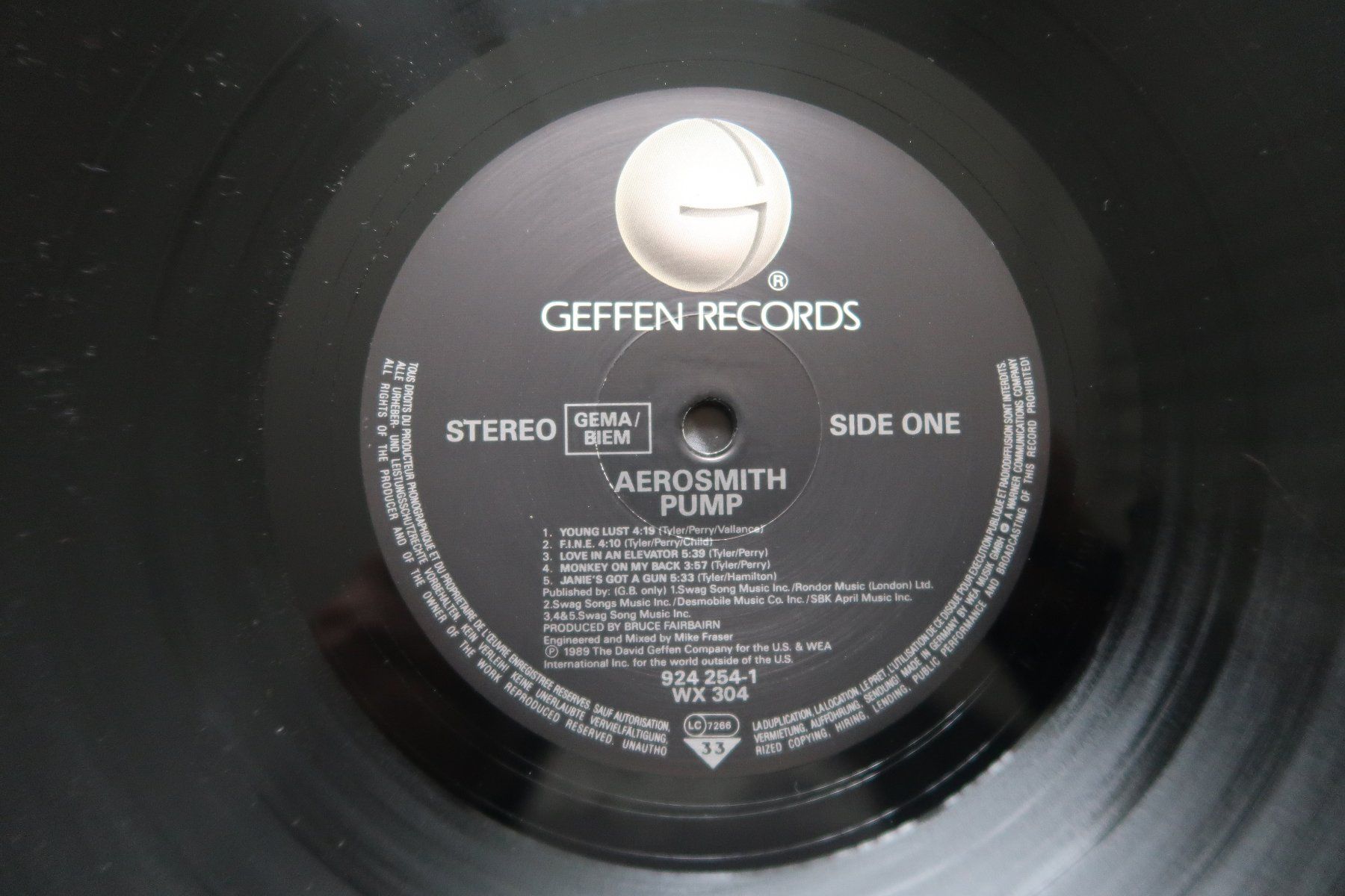 Dischi in vinile: AEROSMITH - PUMP - VINYL LP – Usato da Basel venduto da Patiscat 2