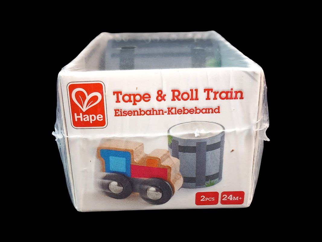 Hape Spielzeuge: HAPE Tape & Roll Train Eisenbahn-Klebeband – Neu und originalverpackt aus Hünenberg von Restwert_Zug