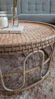 Couchtisch rund aus Rattan