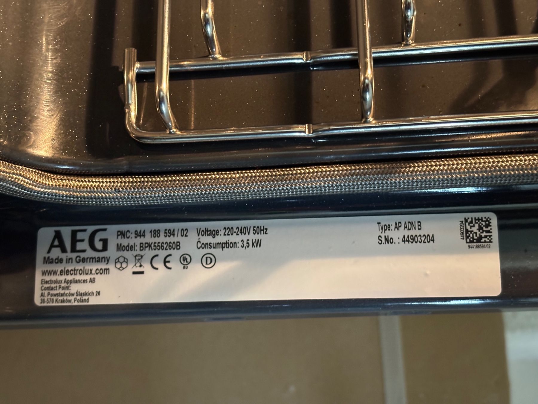 AEG Forni: AEG Backofen 230Volt, Softclose, 60cm, 6 Monate alt – Usato da Zürich venduto da DV-Zuerich 1