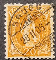86A Feld 284  Vollstempel Brugg, 28.II.06