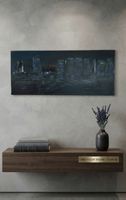 Gemälde Skyline 25x58 handmade 