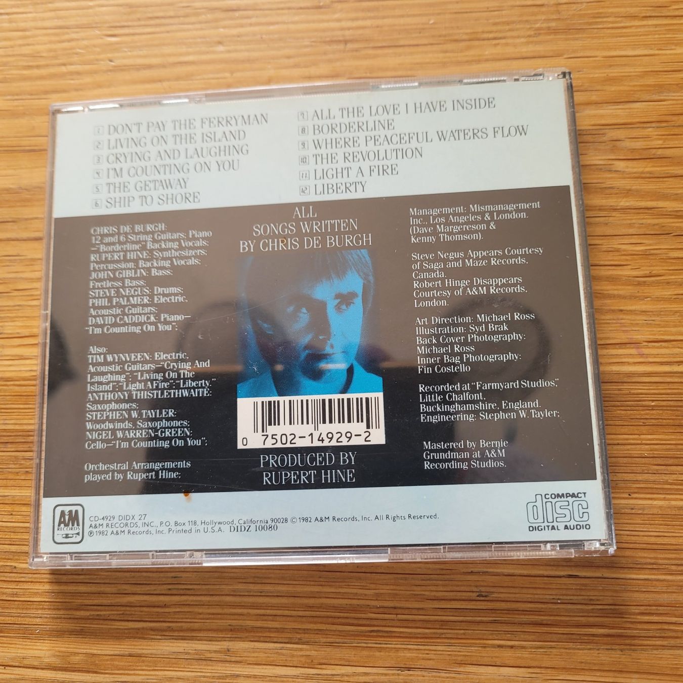 CDs: CD Chris De Burgh The Getaway – Gebraucht aus Biel/Bienne von Destockweb 2