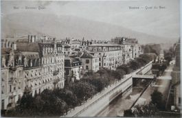 Postkarte 1913 Biel - Unterer Quai