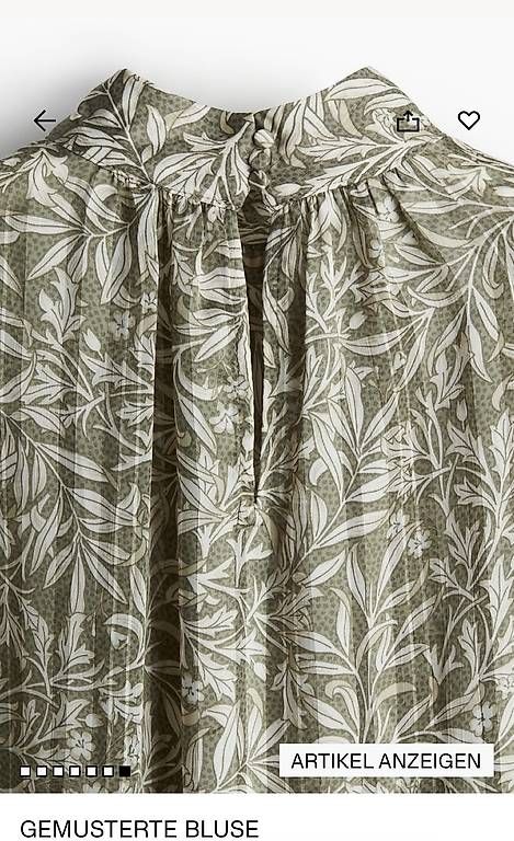 H&M Camicette: H&M gemusterte Bluse Grösse S – Usato da Bolligen venduto da nic_sk8y 1