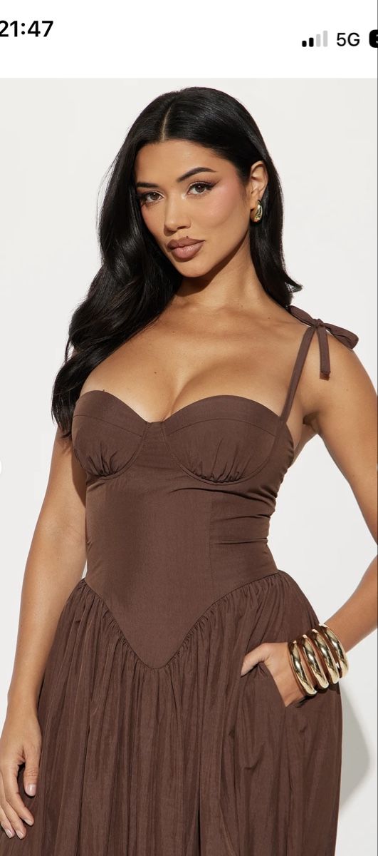 Kleider: Braunes Sommerkleid Neu Grösse S  – Neu und originalverpackt aus Winterthur von ag8m8 1