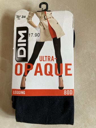 Unbenutzte DIM Leggings Ultra Opaque schwarz Grösse 3/4, NEU