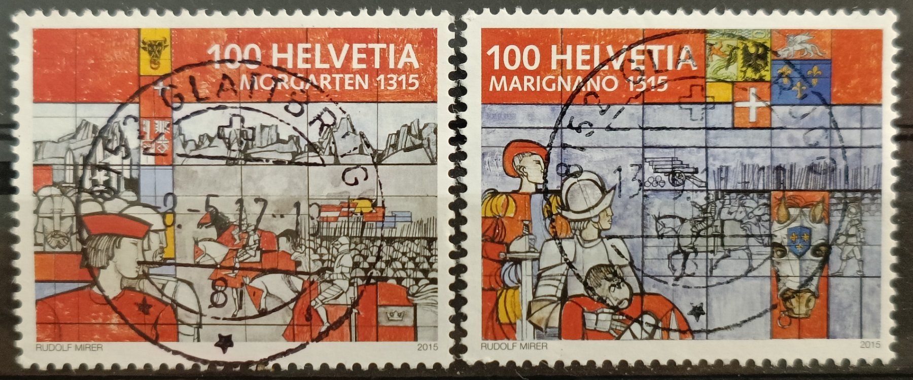 Tutti i francobolli: 2015 Historische Ereignisse TOP Stempel – Usato da Dübendorf venduto da goeggi79