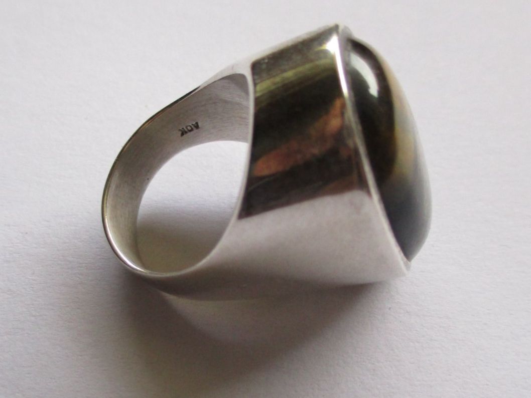 Ringe: Bague œil de tigre argent 925 Denmark – Gebraucht aus La Sarraz von vic_v6kz 2