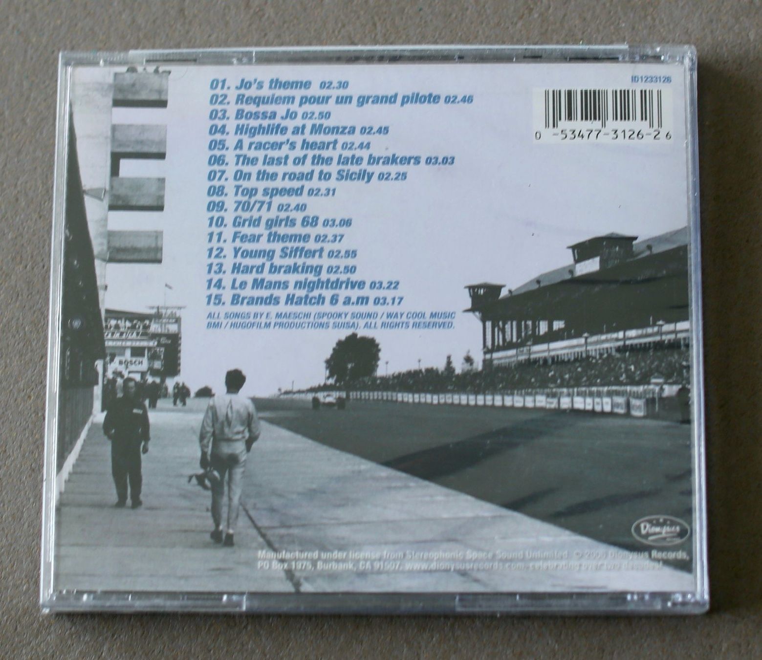CDs: CD, Jo Siffert 'Live fast die young' Soundtrack, 2005 – Gebraucht aus Biel/Bienne von 808.3 1