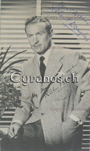 Autogramme: Robert Douglas (1909-1999) Schauspieler - Autogramm – Gebraucht aus Dietikon von cyranos1