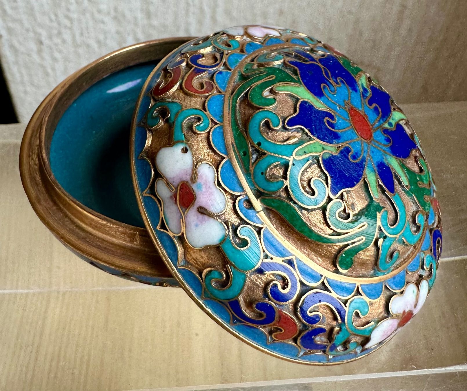 Tutte le decorazioni: Wunderschönes alte Cloisonné Dose, Handarbeit Top! – Usato da Zürich venduto da c_d_r 2