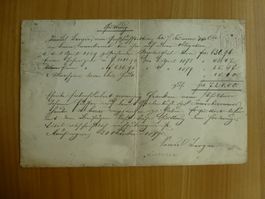 Münsingen, Quittung 20. Oktober 1879