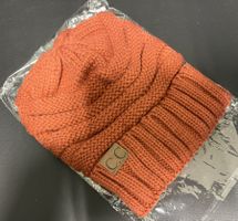 C.C Grosse gerippte Strickmütze, dick, weich