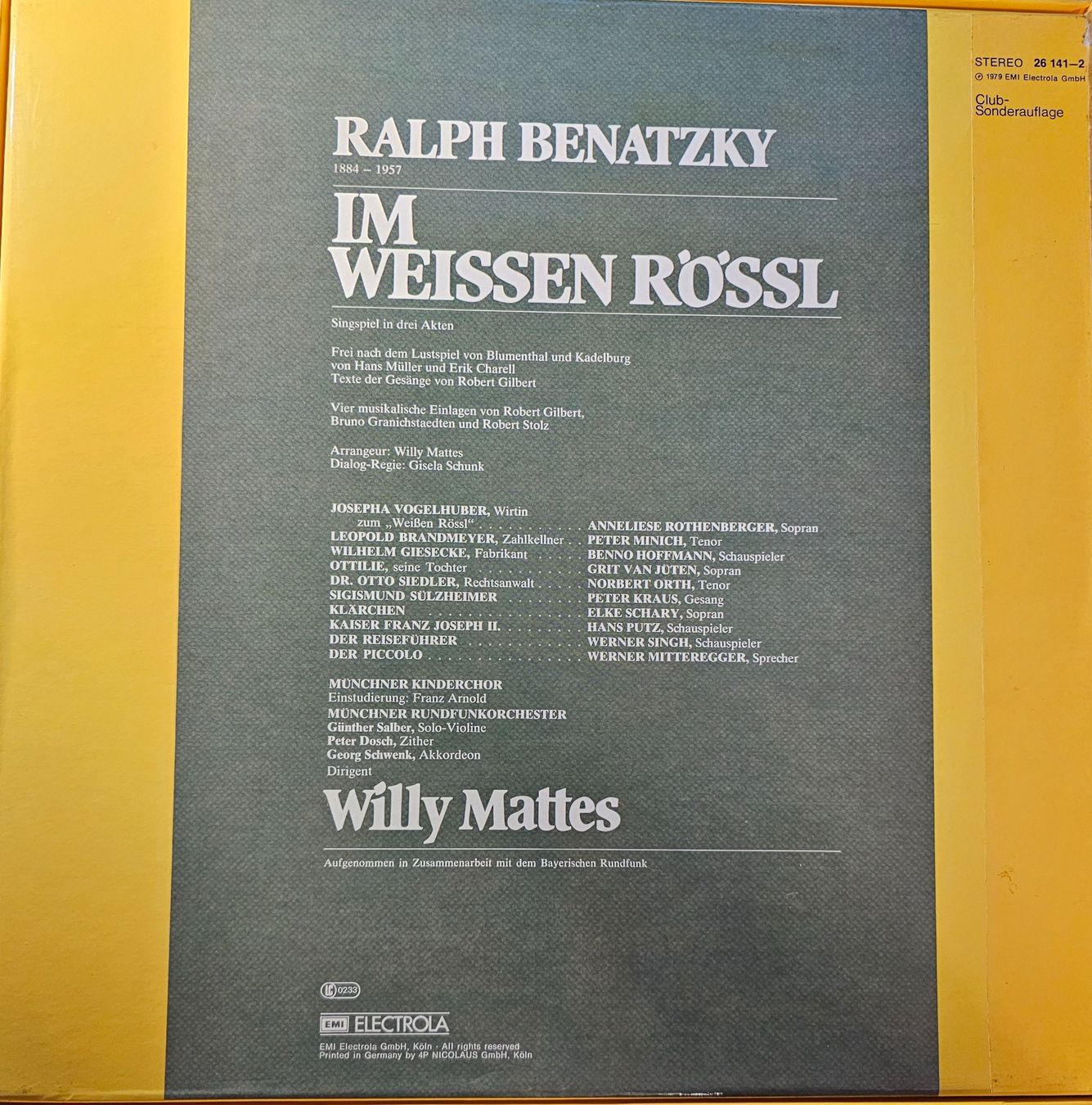 Dischi in vinile: Ralph Benatzky - Im Weissen Rössl – Usato da Wahlen b. Laufen venduto da Cg10 1