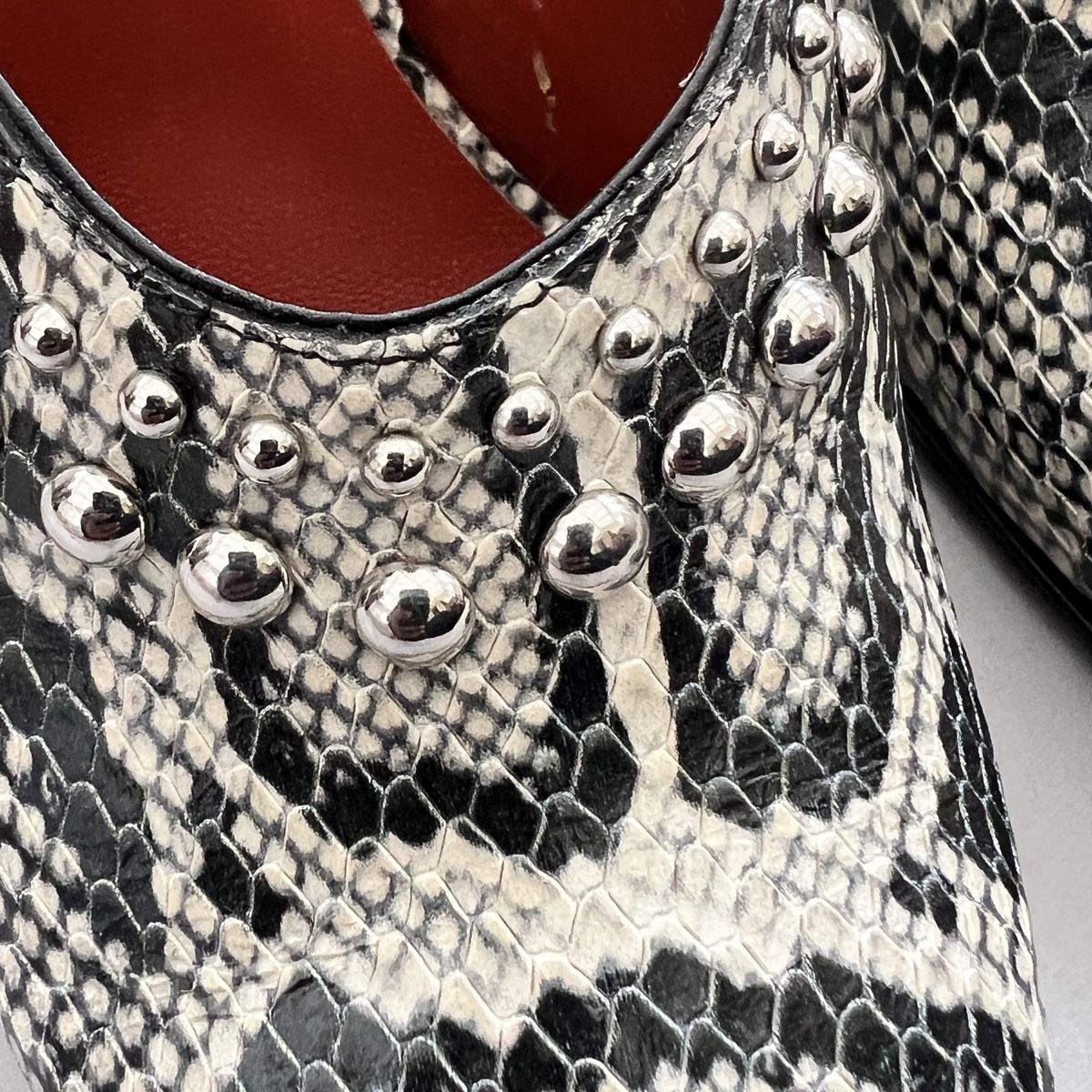 Phillip Lim Scarpe da donna: 3.1 Phillip Lim Gray Leopard Print Leather Mule Heel 38.5 – Nuovo (secondo la descrizione) da Genève venduto da Kookiek 8