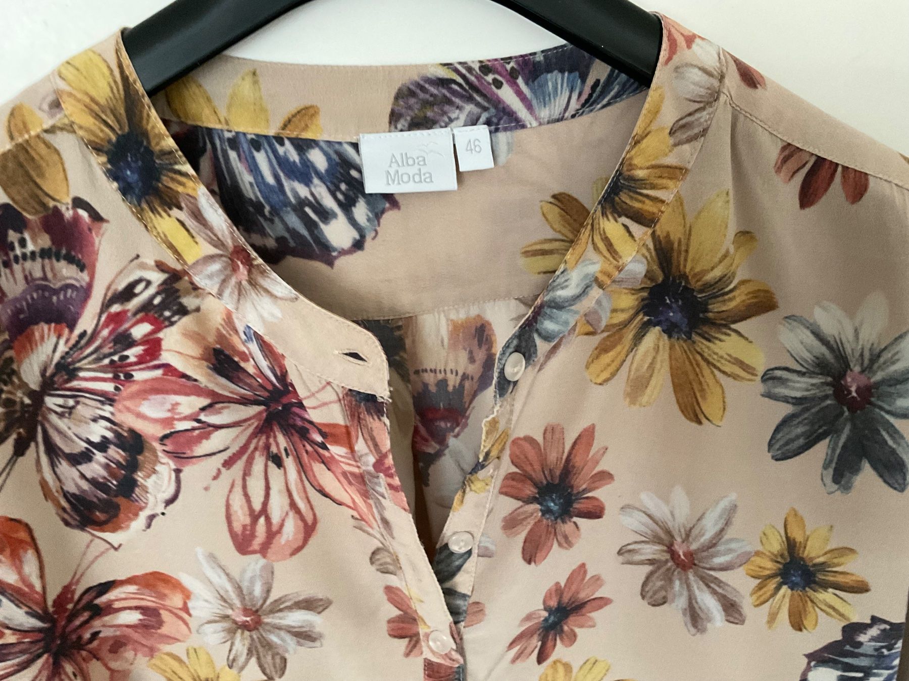 Alba Moda Camicette: ALBA MODA Seiden Bluse Tunika Gr 46, eher 44 – Usato da Urdorf venduto da alda02 3