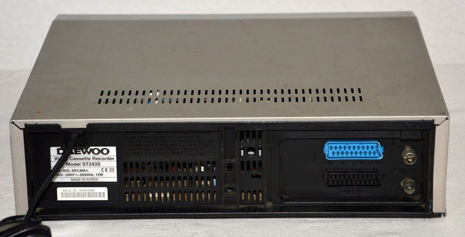Registratori: Videorecorder / magnétoscope  VHS Daewoo ST243S – Usato da Collonges venduto da arashee 2